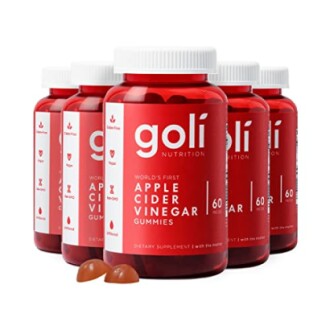 Bottles of Goli Nutrition Apple Cider Vinegar Gummies