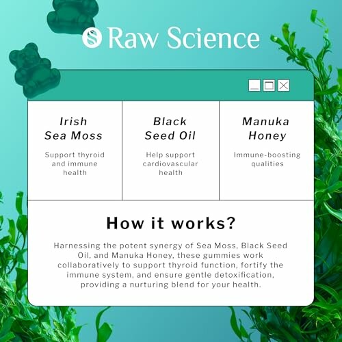 Raw Science supplement ingredients and benefits.