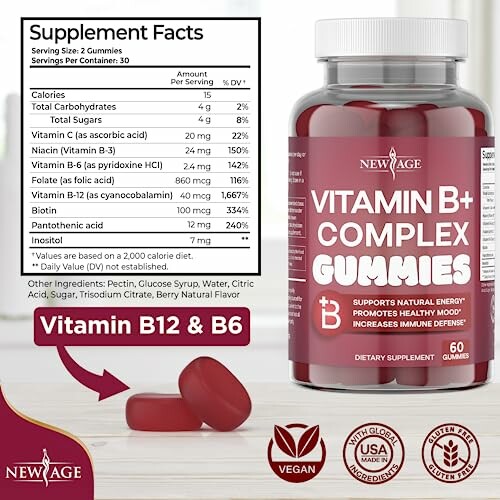 NEW AGE Vitamin B Complex Gummies